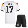 Camisola Alemanha Wirtz 17 Criança 1º Equipamento Mundial 2026 Manga Curta
