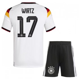 Camisola Alemanha Wirtz 17 Criança 1º Equipamento Mundial 2026 Manga Curta