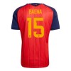 Camisola Espanha Baena 15 1º Equipamento Mundial 2026 Manga Curta