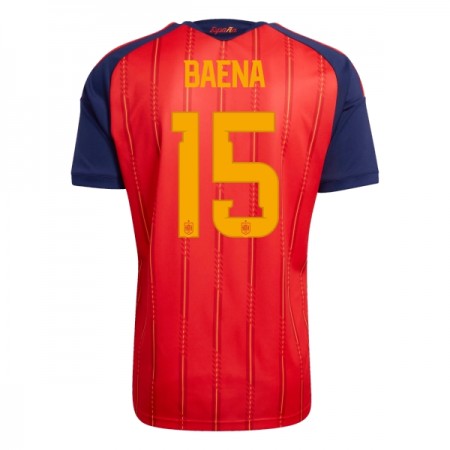 Camisola Espanha Baena 15 1º Equipamento Mundial 2026 Manga Curta