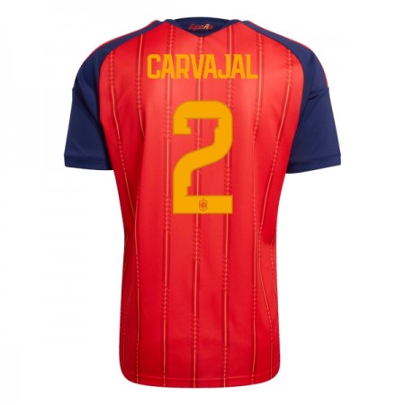 Camisola Espanha Carvajal 2 1º Equipamento Mundial 2026 Manga Curta