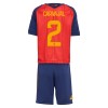 Camisola Espanha Carvajal 2 Criança 1º Equipamento Mundial 2026 Manga Curta