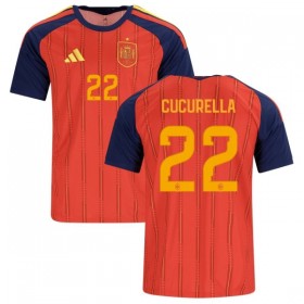 Camisola Espanha Cucurella 22 1º Equipamento Mundial 2026 Manga Curta