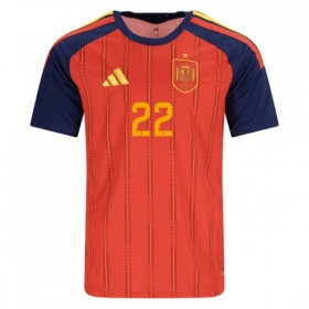 Camisola Espanha Cucurella 22 1º Equipamento Mundial 2026 Manga Curta