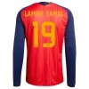 Camisola Espanha Lamine Yamal 19 1º Equipamento Mundial 2026 Manga Comprida