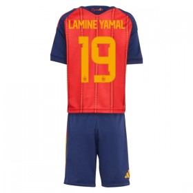 Camisola Espanha Lamine Yamal 19 Criança 1º Equipamento Mundial 2026 Manga Curta