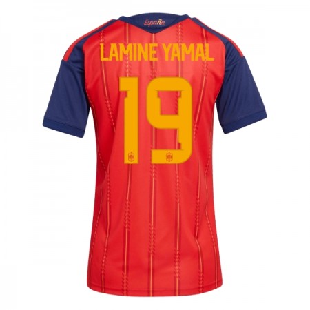Camisola Espanha Lamine Yamal 19 Mulher 1º Equipamento Mundial 2026 Manga Curta