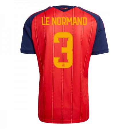 Camisola Espanha Le Normand 3 1º Equipamento Mundial 2026 Manga Curta