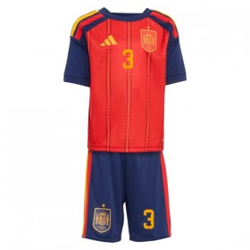 Camisola Espanha Le Normand 3 Criança 1º Equipamento Mundial 2026 Manga Curta