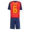 Camisola Espanha Merino 6 Criança 1º Equipamento Mundial 2026 Manga Curta