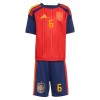Camisola Espanha Merino 6 Criança 1º Equipamento Mundial 2026 Manga Curta