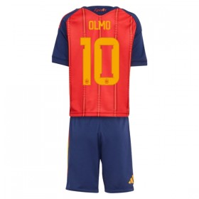 Camisola Espanha Olmo 10 Criança 1º Equipamento Mundial 2026 Manga Curta