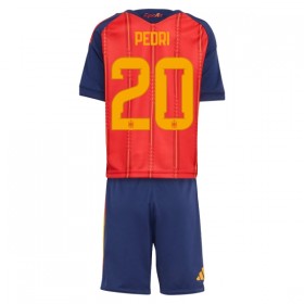 Camisola Espanha Pedri 20 Criança 1º Equipamento Mundial 2026 Manga Curta