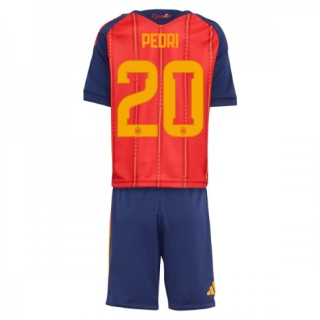 Camisola Espanha Pedri 20 Criança 1º Equipamento Mundial 2026 Manga Curta