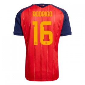 Camisola Espanha Rodrigo 16 1º Equipamento Mundial 2026 Manga Curta