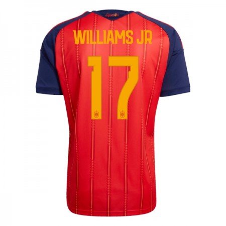 Camisola Espanha Williams JR 17 1º Equipamento Mundial 2026 Manga Curta