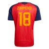 Camisola Espanha ZUBIMENDI 18 1º Equipamento Mundial 2026 Manga Curta