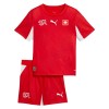 Camisola Suíça Criança 1º Equipamento Mundial 2026 Manga Curta