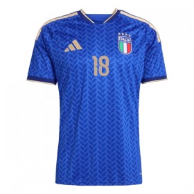 Camisola Itália Barella 18 Criança 1º Equipamento Mundial 2026 Manga Curta