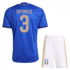 Camisola Itália Dimarco 3 Criança 1º Equipamento Mundial 2026 Manga Curta