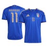 Camisola Itália Raspadori 11 1º Equipamento Mundial 2026 Manga Curta