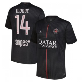 Camisola Paris Saint-Germain D. Doue 14 Jordan 4º Equipamento 2025-26 Manga Curta