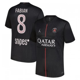 Camisola Paris Saint-Germain Fabian 8 Jordan 4º Equipamento 2025-26 Manga Curta
