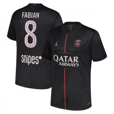 Camisola Paris Saint-Germain Fabian 8 Jordan 4º Equipamento 2025-26 Manga Curta