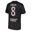 Camisola Paris Saint-Germain Fabian 8 Jordan 4º Equipamento 2025-26 Manga Curta