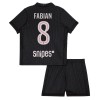 Camisola Paris Saint-Germain Fabian 8 Jordan Criança 4º Equipamento 2025-26 Manga Curta