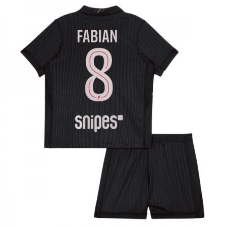 Camisola Paris Saint-Germain Fabian 8 Jordan Criança 4º Equipamento 2025-26 Manga Curta