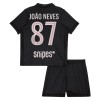 Camisola Paris Saint-Germain Joao Neves 87 Jordan Criança 4º Equipamento 2025-26 Manga Curta