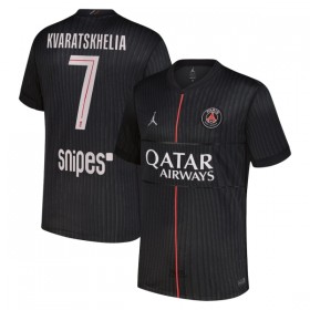 Camisola Paris Saint-Germain Kvaratskhelia 7 Jordan 4º Equipamento 2025-26 Manga Curta