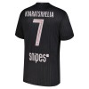 Camisola Paris Saint-Germain Kvaratskhelia 7 Jordan 4º Equipamento 2025-26 Manga Curta