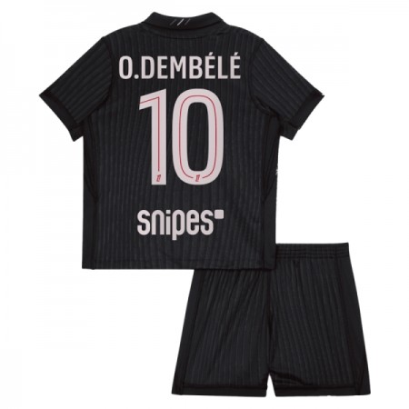 Camisola Paris Saint-Germain O. Dembele 10 Jordan Criança 4º Equipamento 2025-26 Manga Curta