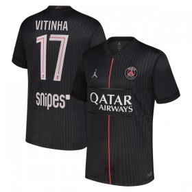 Camisola Paris Saint-Germain Vitinha 17 Jordan 4º Equipamento 2025-26 Manga Curta