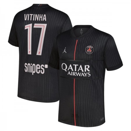 Camisola Paris Saint-Germain Vitinha 17 Jordan 4º Equipamento 2025-26 Manga Curta
