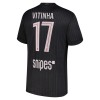 Camisola Paris Saint-Germain Vitinha 17 Jordan 4º Equipamento 2025-26 Manga Curta