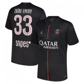 Camisola Paris Saint-Germain Zaire-Emery 33 Jordan 4º Equipamento 2025-26 Manga Curta