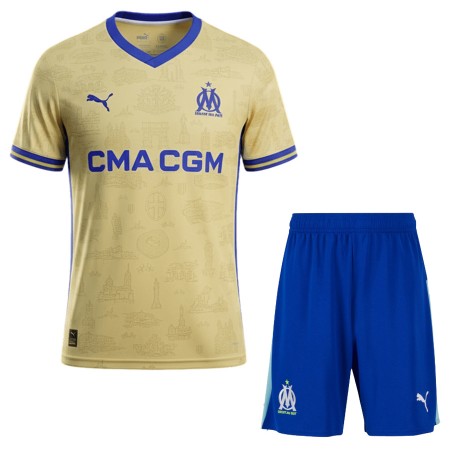 Camisola Olympique de Marseille Criança 4º Equipamento 2025-26 Manga Curta