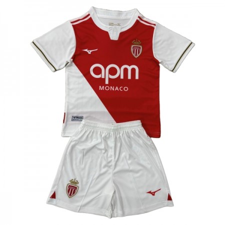 Camisola AS Monaco Criança 1º Equipamento 2025-26 Manga Curta
