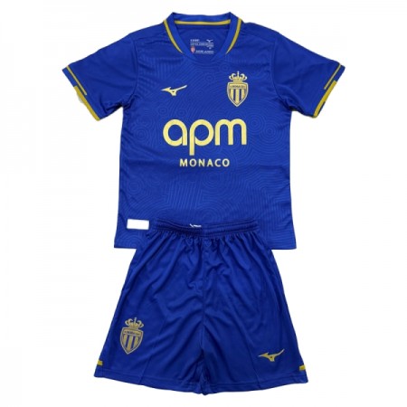 Camisola AS Monaco Criança 2º Equipamento 2025-26 Manga Curta