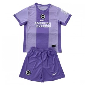 Camisola Brighton Hove Albion Criança 2º Equipamento 2025-26 Manga Curta