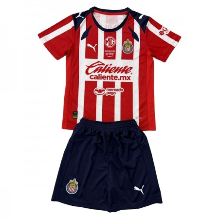 Camisola Chivas de Guadalajara Criança 1º Equipamento 2025-26 Manga Curta