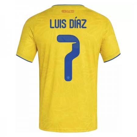 Camisola Colômbia Luis Diaz 7 1º Equipamento Mundial 2026 Manga Curta
