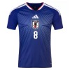 Camisola Japão Minamino 8 1º Equipamento Mundial 2026 Manga Curta