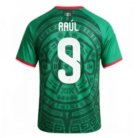 Camisola México Raul 9 1º Equipamento Mundial 2026 Manga Curta