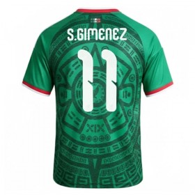 Camisola México S.Gimenez 11 1º Equipamento Mundial 2026 Manga Curta