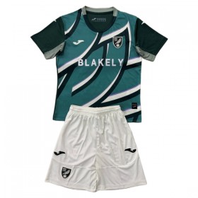 Camisola Norwich City Criança 2º Equipamento 2025-26 Manga Curta