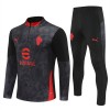 AC Milan Quarter-Zip Sweat de Treino 2025-26 Preta